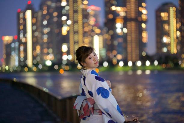 istock Japamnese young woman in Yukata 844342692