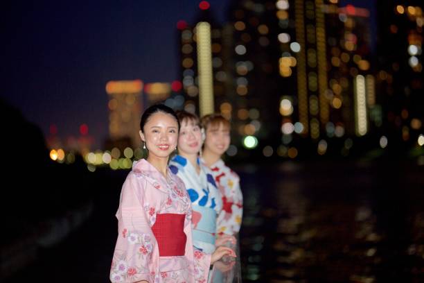 istock Japamnese young women wearing Yukata 844342784