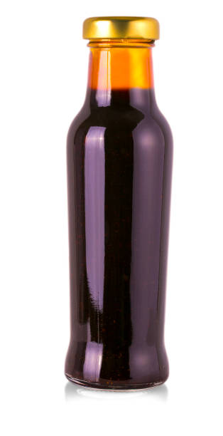istock Soy sauce bottle isolated on white 844350342