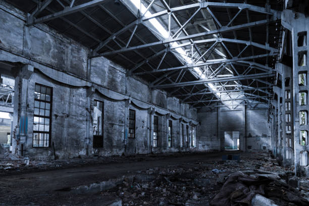 istock old factory buildings destroyed 844360444