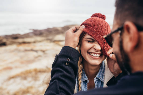 istock Couple enjoying themselves on a winter day 844361212