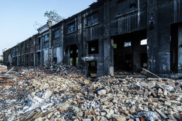 istock old factory buildings destroyed 844363372