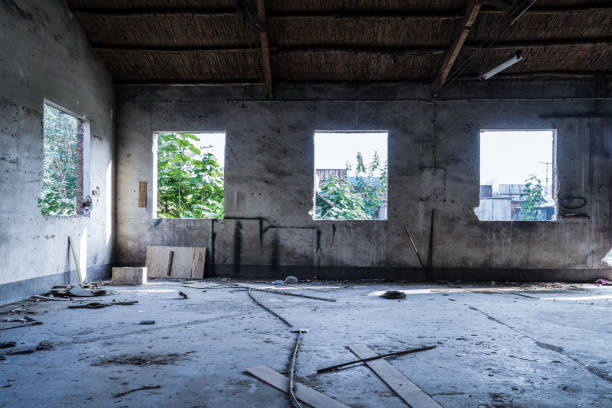istock old factory buildings destroyed 844363504