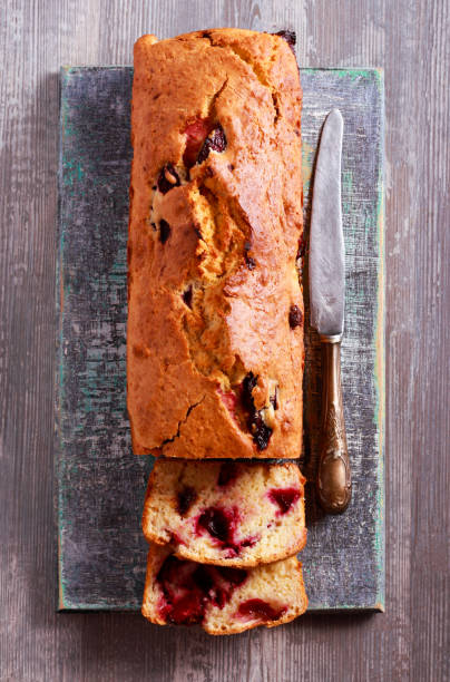 istock Plum and chocolate loaf cake 844363872