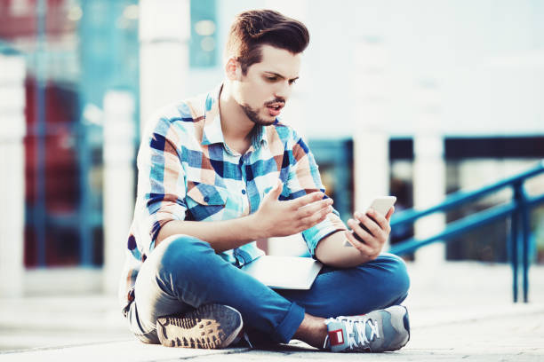 istock Man enjoying city 844364822