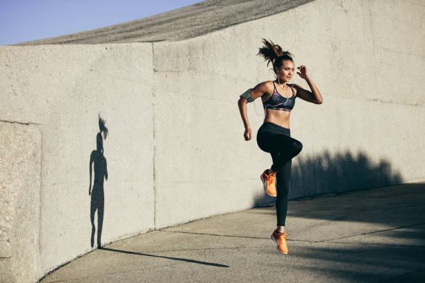 istock Fitness woman doing cardio interval training 844365140