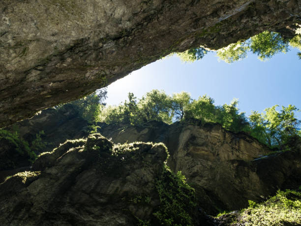 istock The rocks against a blue sky in mountains, Germany 844377900