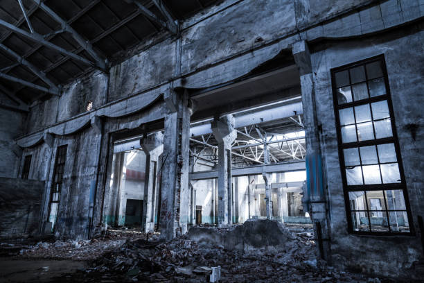 istock old factory buildings destroyed 844386032