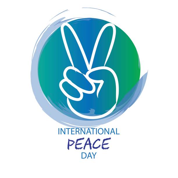 ilustrações, clipart, desenhos animados e ícones de dia internacional da paz - peace sign