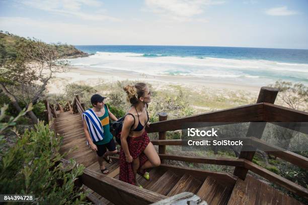 Tourists Exploring Noosa Heads Queensland Stock Photo - Download Image Now - Noosa Heads, Australia, Noosa National Park