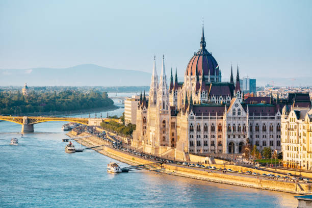 istock Budapest, Hungarian parliament in sunset 844394824