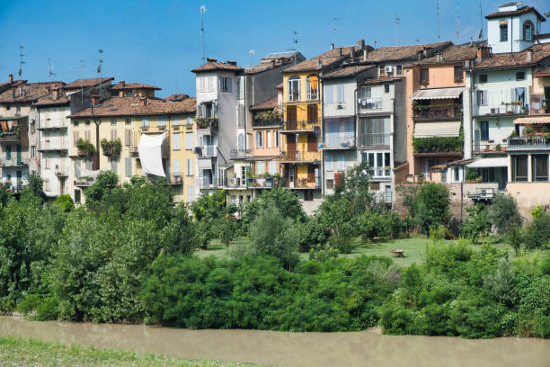 istock Parma (Italy): houses along the torrent 844398182