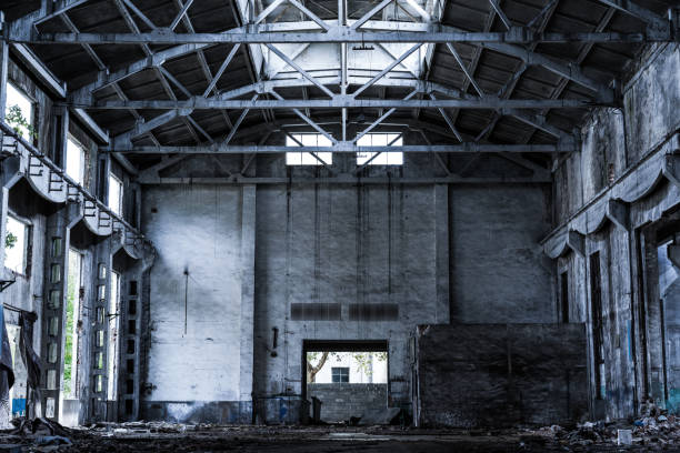 istock old factory buildings destroyed 844398368