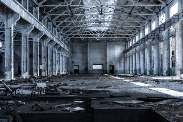 istock old factory buildings destroyed 844401010