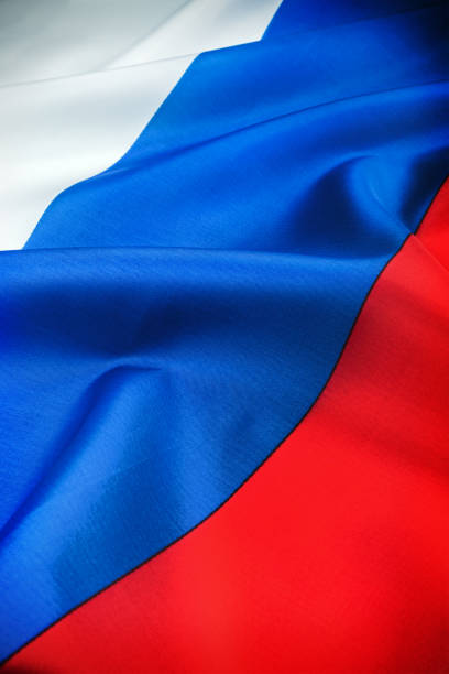 istock flag Russia background. Russian tricolor 844401784
