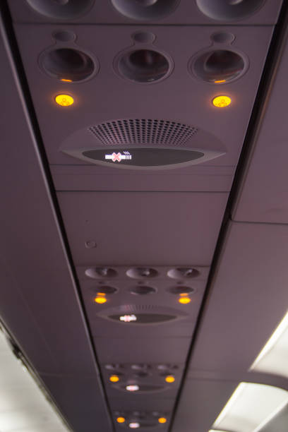 istock No Smoking Sign Inside an Airplane 844402022