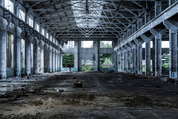 istock old factory buildings destroyed 844402250