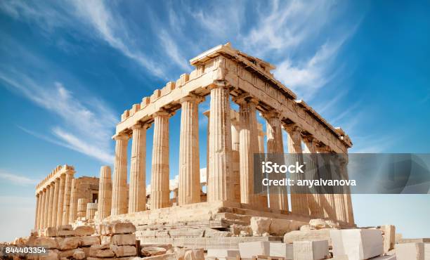 Parthenon On The Acropolis In Athens Greece Stock Photo - Download Image Now - Greece, Acropolis - Athens, Greek Culture