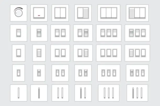 Vector illustration of Light switch