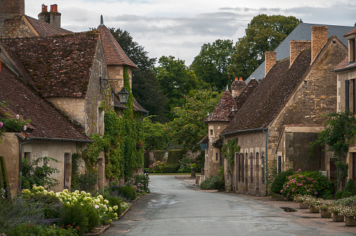 The alley that guides through the village. Apremont belongs to the list of the most beautiful villages in France