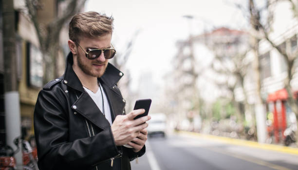istock Modern man downtown on the street 844420230