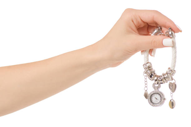 istock Female hand watches bracelet 844424652