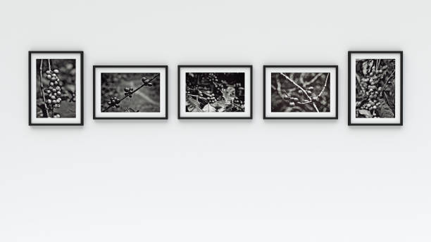 istock Photo frame on wall - coffee picture(3d rendering) 844426480