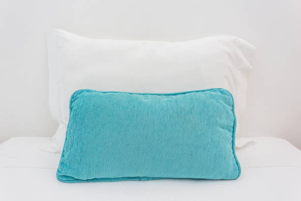 istock Two pillows on the bed. To sleep. 844432838