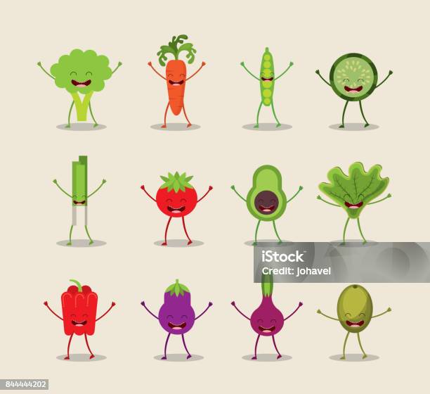 Vector Food Character Food Character Design Stock Illustration - Download Image Now ...