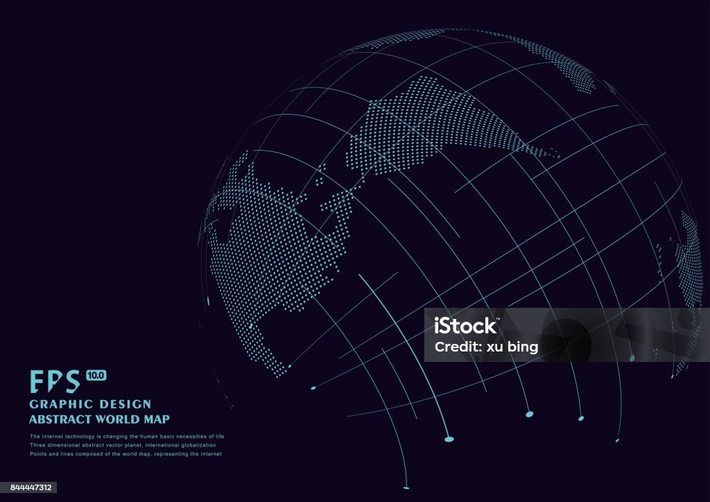Threedimensional Abstract Planet Meaning Globalization ...