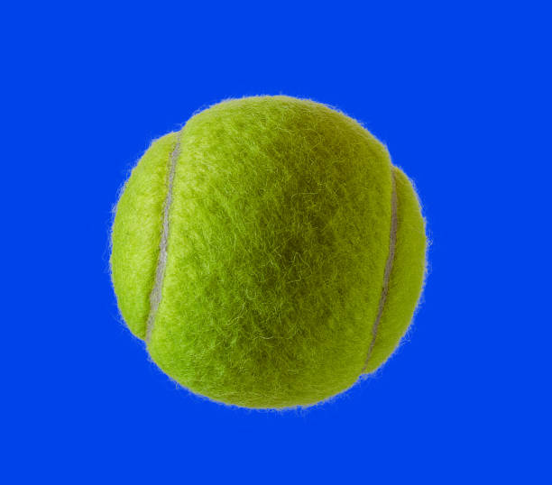 istock New tennis ball  isolated on blue 844451278