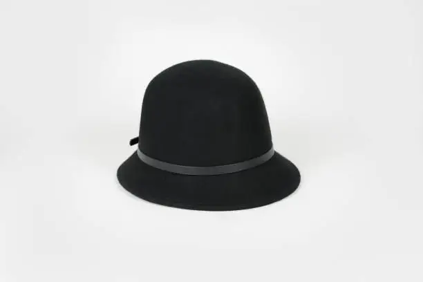 hat bell felt black