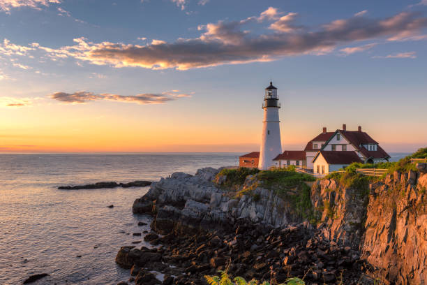 istock Portland Head Lighthouse at sunrise 844459204
