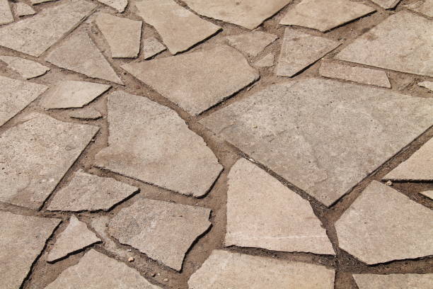 Crazy Paving. stock photo