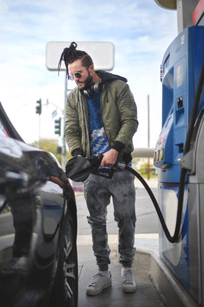 istock Man at the gas station 844478220