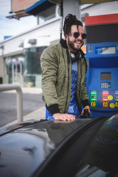 istock Man at the gas station 844478286