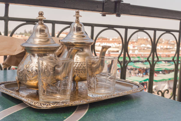 istock Having a traditional mint tea in Marrakesh, Morocco. 844481082