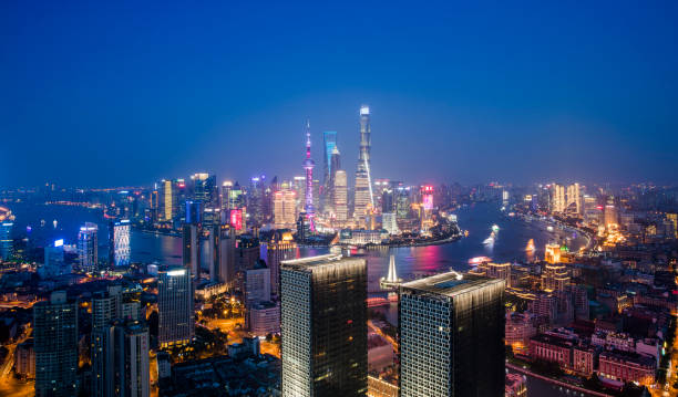 istock Skyline night view on Pudong New Area, Shanghai 844484420