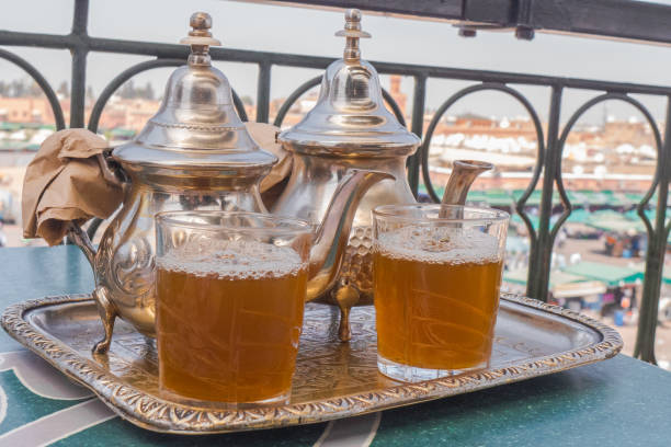 istock Having a traditional mint tea in Marrakesh, Morocco. 844484492