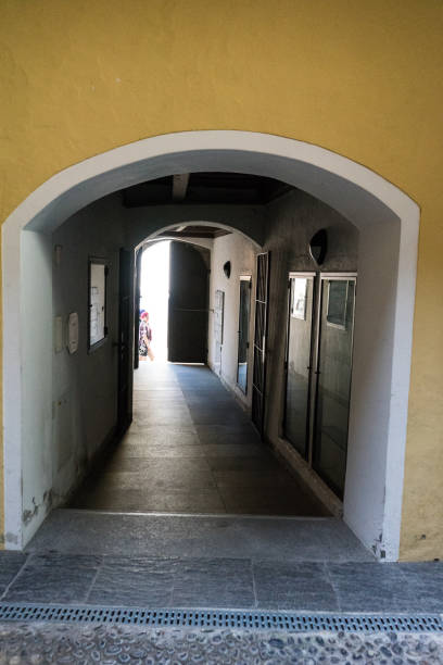 istock arch view from inside house in to the light outside 844485760