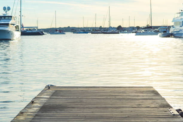 istock Sunset over the sea on the pier 844490076