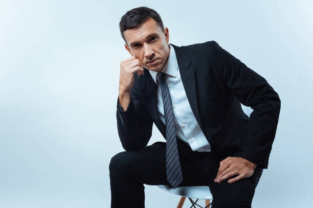 istock Serious handsome entrepreneur looking at you 844492186
