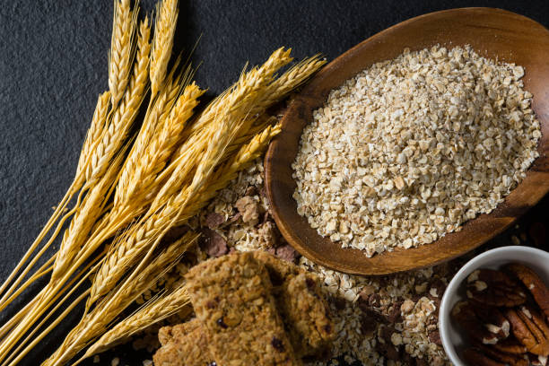 istock Breakfast cereal with barley and granola bar 844496828