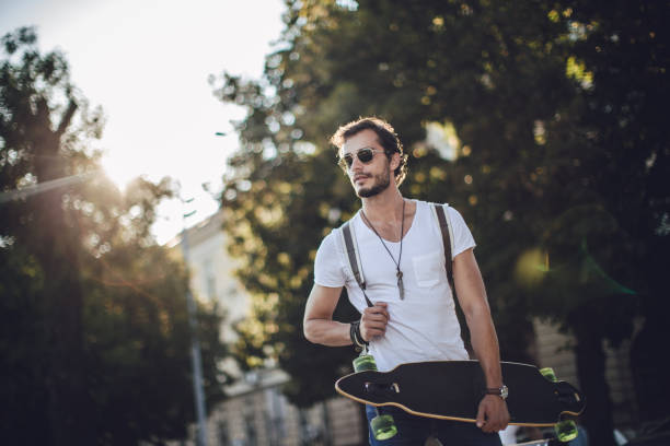 istock Beautiful sunny day for skateboarding 844500602