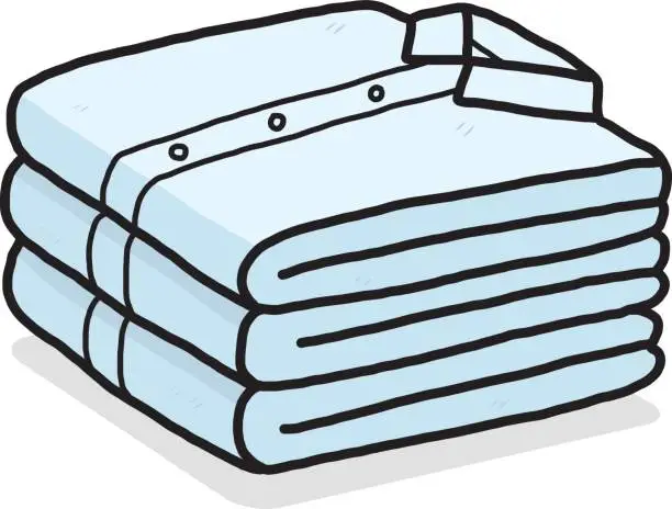 Vector illustration of folded cloth