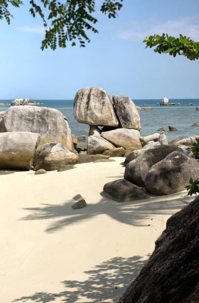 istock Rocks on the beach in Belitung Island, Indonesia. 844504708