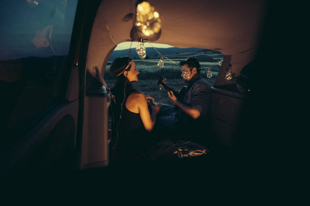 istock Young romantic couple in nature 844514866