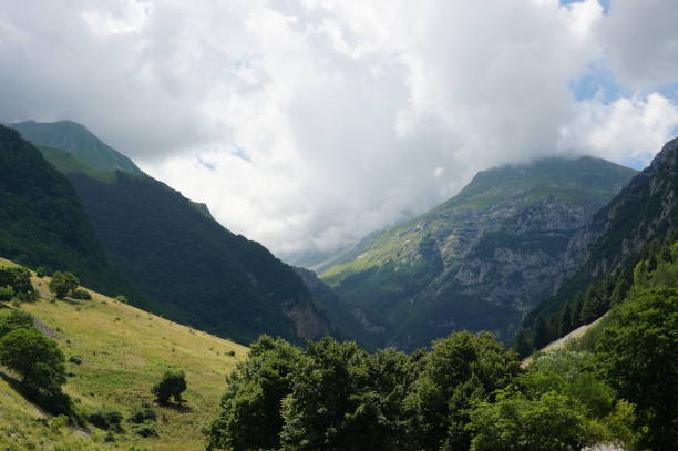 istock mountain range at Monti Sibillini National Park, Italy 844515948