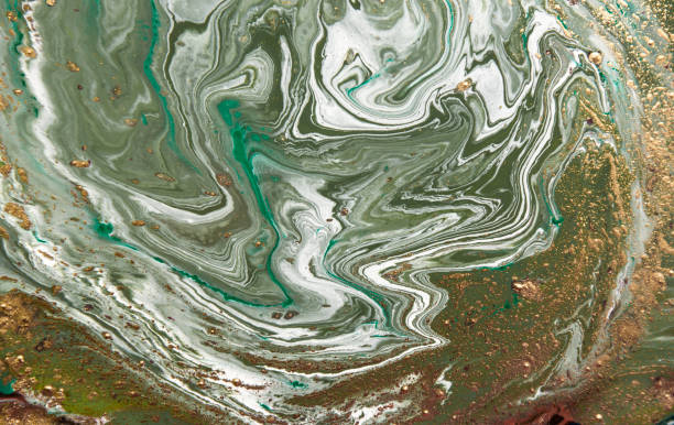 istock Marbled abstract background. Liquid marble pattern. Colorful marble backdrop. Golden glitter texture. 844521834