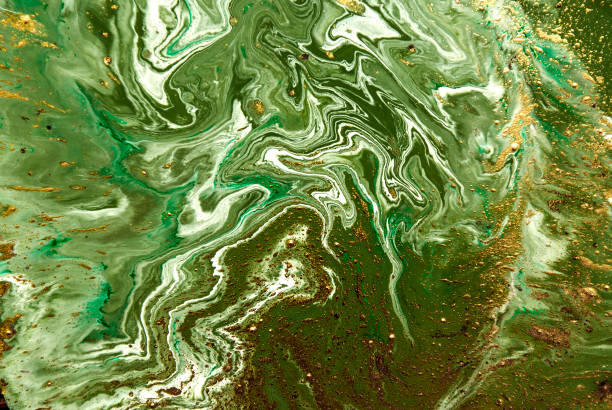 istock Marbled abstract background. Liquid marble pattern. Colorful marble backdrop. Golden glitter texture. 844522018